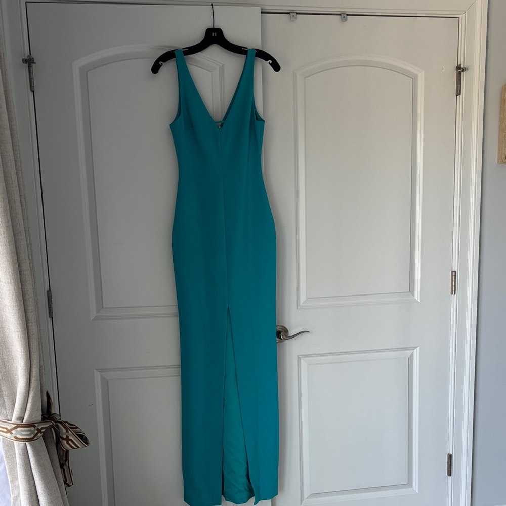 Elegant Teal Sleeveless Maxi Dress